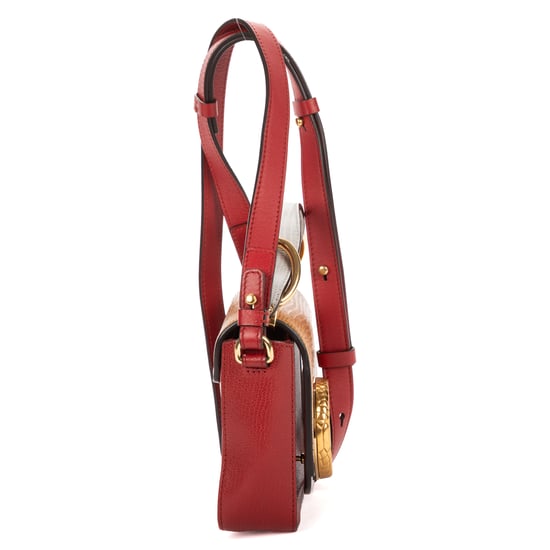 Chloé C Flap Bag en rojo Cuero de ternero - Image 4