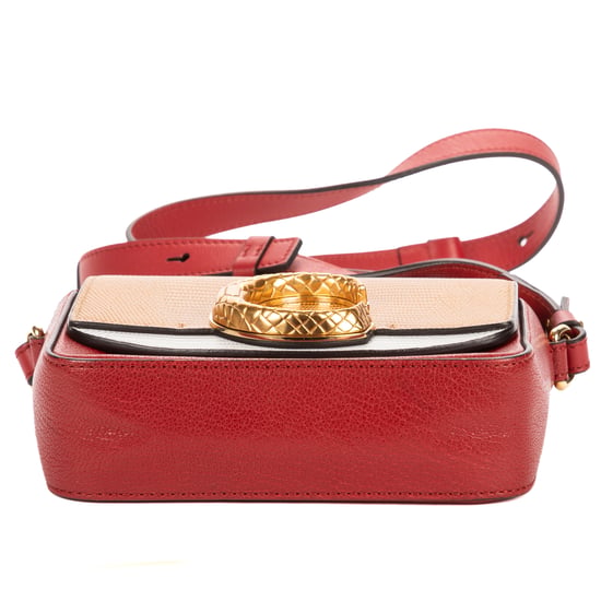 Chloé C Flap Bag en rojo Cuero de ternero - Image 6