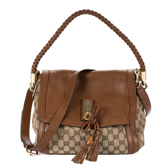 Gucci Medium Bella Flap en beige Lienzo - Image 1
