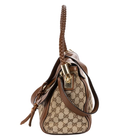 Gucci Medium Bella Flap en beige Lienzo - Image 3