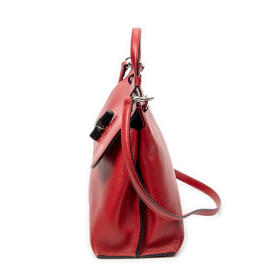 Gucci Medium Bamboo Daily Top Handle  en  Red Cuero de ternero - Image 3