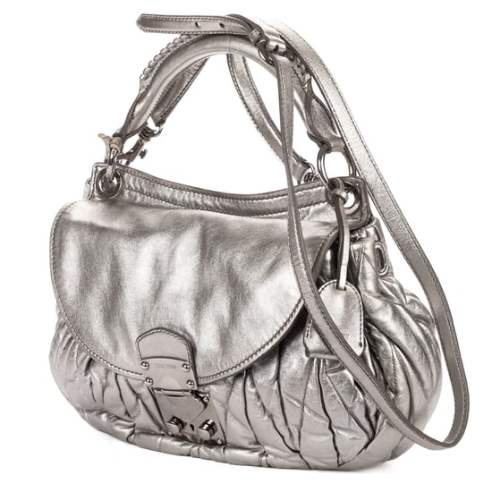 Miu Miu Hobo Crossbody en gris Cuero de ternero - Image 2
