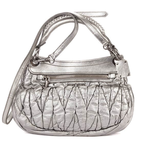 Miu Miu Hobo Crossbody en gris Cuero de ternero - Image 5