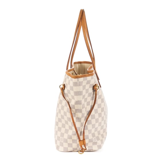 Louis Vuitton Neverfull MM en marfil Lienzo recubierto - Image 4
