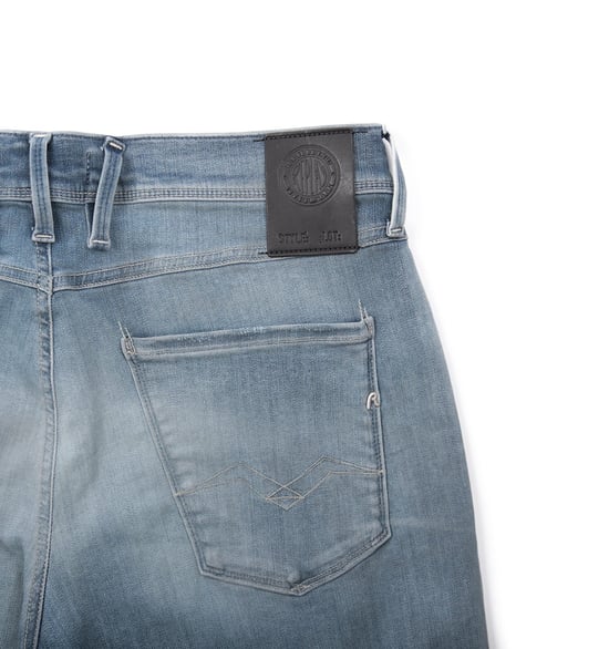 Replay Anbass Hyperflex Bio Slim Fit Jeans - Mid Blue Fade - Image 2