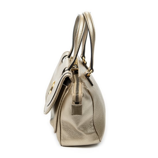 Gucci Small GG Top Handle en oro Cuero de ternero - Image 3