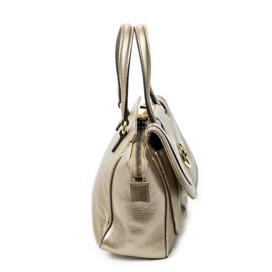 Gucci Small GG Top Handle en oro Cuero de ternero - Image 4
