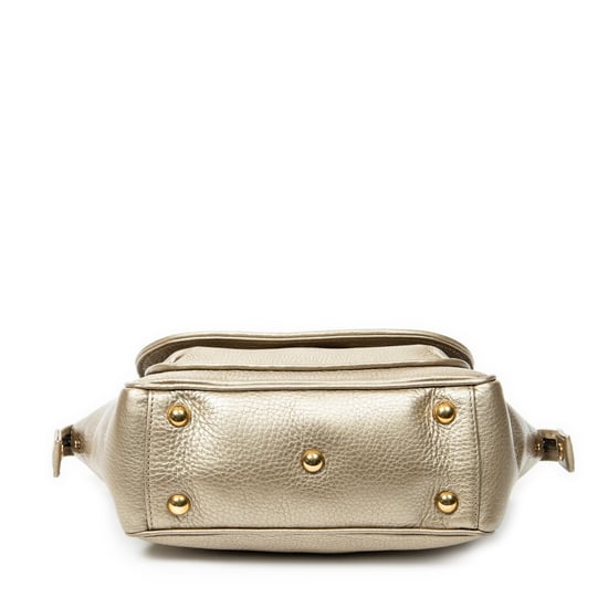 Gucci Small GG Top Handle en oro Cuero de ternero - Image 6