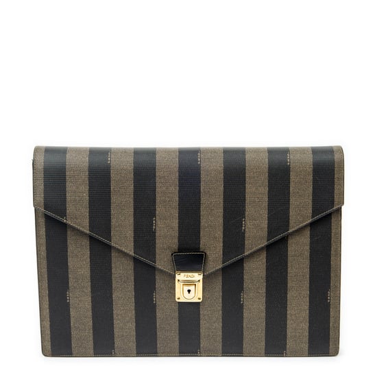 Fendi Envelope Document Case en caqui Lienzo recubierto - Image 1