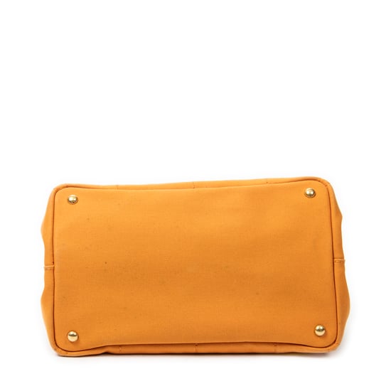 Prada Medium Canapa Tote en naranja Lienzo - Image 6