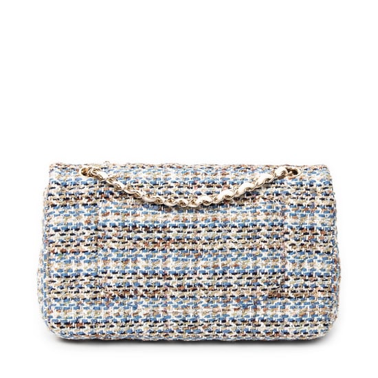 Chanel Classic Double Flap 26 en  Blue Lienzo - Image 5