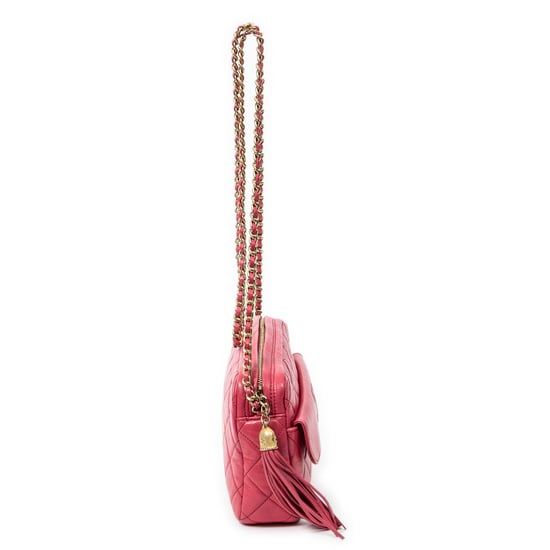 Chanel Small Tassel Camera Crossbody  en  rosa Cuero de ternero - Image 4