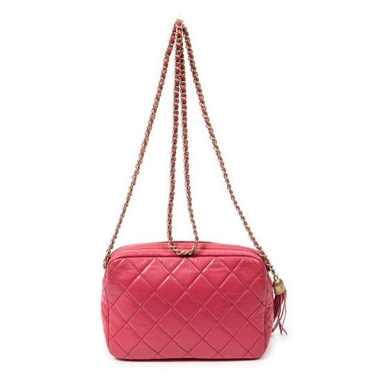 Chanel Small Tassel Camera Crossbody  en  rosa Cuero de ternero - Image 5