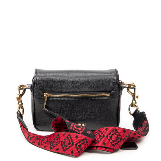 Miu Miu Pushlock Crossbody en negro Cuero de ternero - Image 5