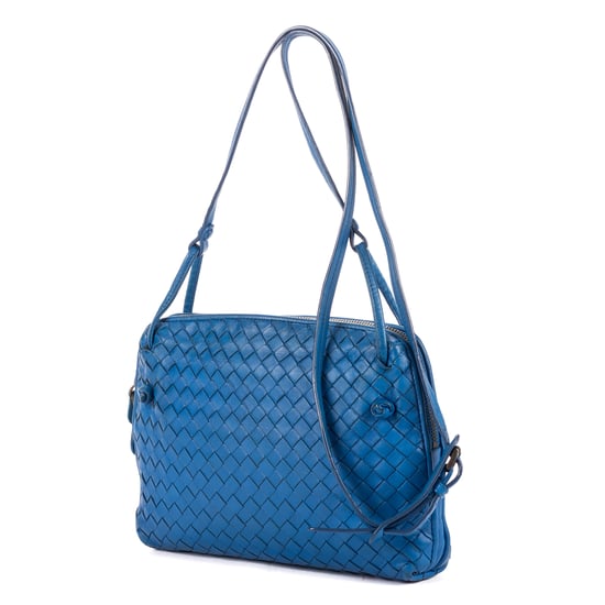 Bottega Veneta Nodini Single Zipper Small en Blue Cuero de becerro - Image 2