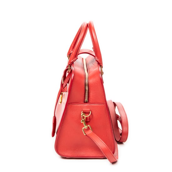 Yves Saint Laurent Baby Monogram Cabas en rojo Cuero de ternero - Image 3