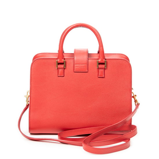 Yves Saint Laurent Baby Monogram Cabas en rojo Cuero de ternero - Image 5