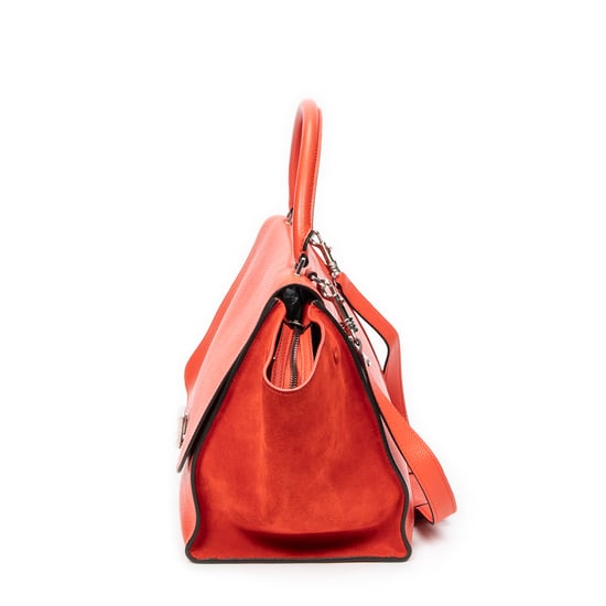 Celine Medium Trapeze  en  naranja Cuero de ternero - Image 3