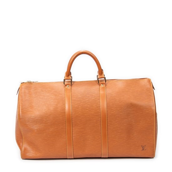 Louis Vuitton Keepall 50 en oro Cuero de ternero - Image 5