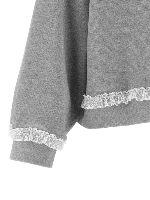 Sudadera de Algodón Orgánico Ganni Gris - Image 4