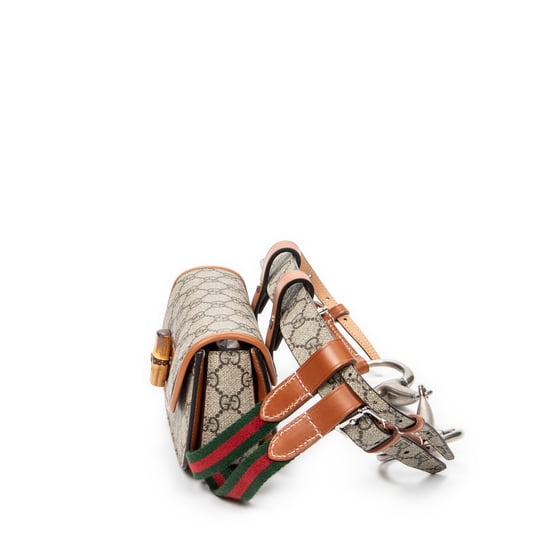 Gucci Mini Bamboo 1947 Belt Bag 80 en  beige Lienzo recubierto - Image 3