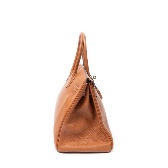 Hermès Birkin Retourne 35 en  oro Cuero de ternero - Image 4