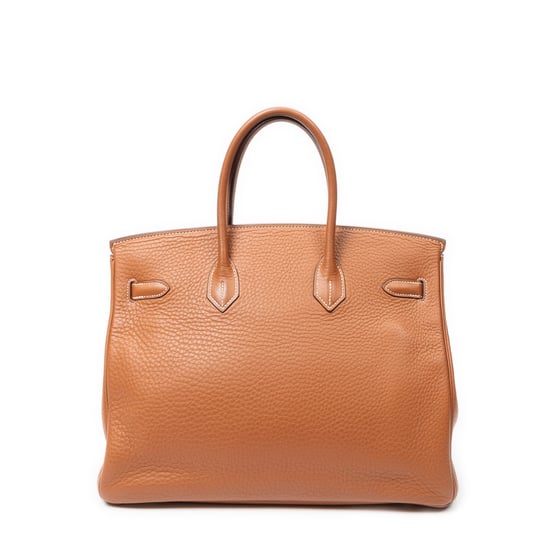 Hermès Birkin Retourne 35 en  oro Cuero de ternero - Image 5