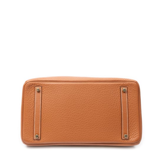 Hermès Birkin Retourne 35 en  oro Cuero de ternero - Image 6