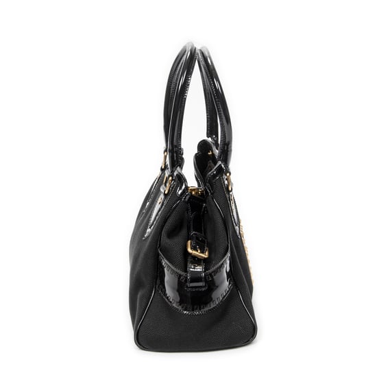 Fendi Small Du Jour Tote en negro Lienzo - Image 4