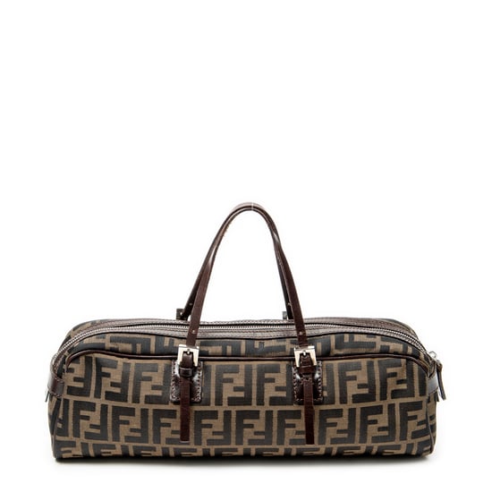 Fendi Rectangular Bauletto  en  marrón Lienzo - Image 5