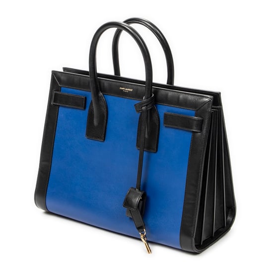 Yves Saint Laurent Small Sac de Jour  en  Blue Cuero de ternero - Image 2