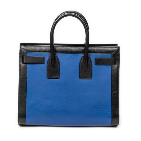 Yves Saint Laurent Small Sac de Jour  en  Blue Cuero de ternero - Image 5