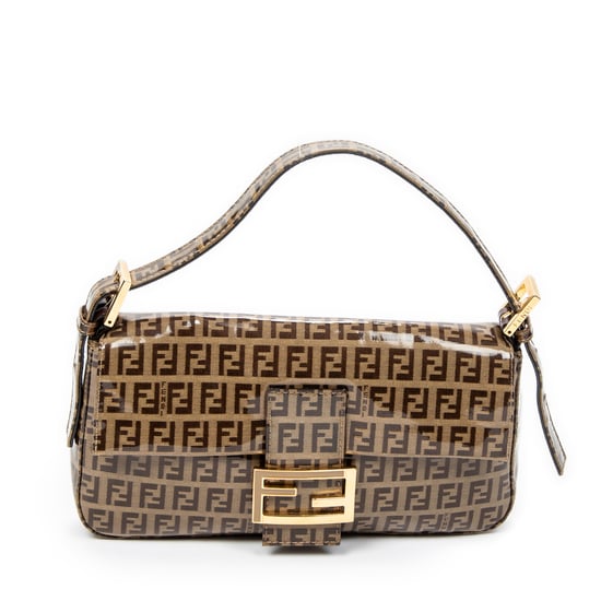 Fendi Baguette en Brown Lienzo recubierto - Image 1
