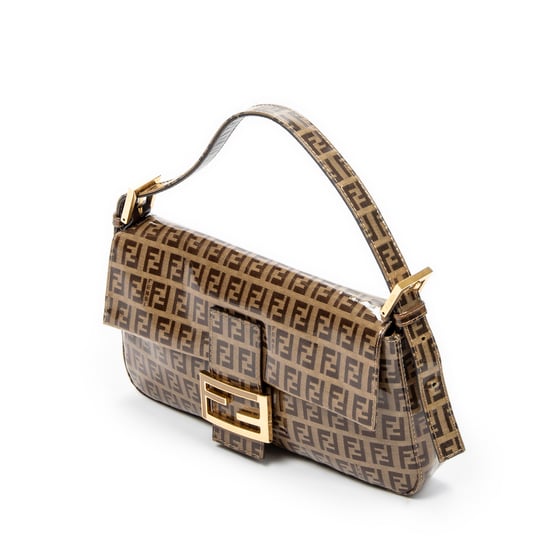 Fendi Baguette en Brown Lienzo recubierto - Image 2