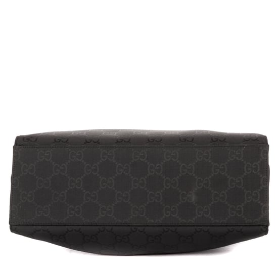Gucci Bamboo Top Handle en negro Lienzo - Image 6