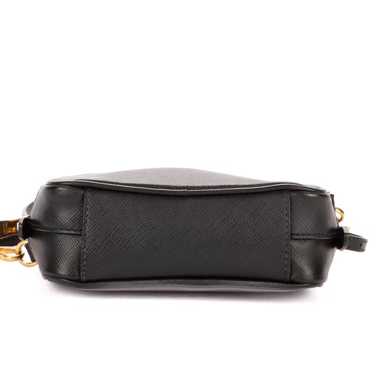Prada Mini Zip Crossbody  en  negro Cuero de ternero - Image 6