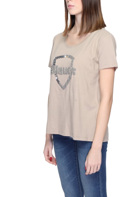 Camiseta de cuello redondo con detalles de lentejuelas - Image 3