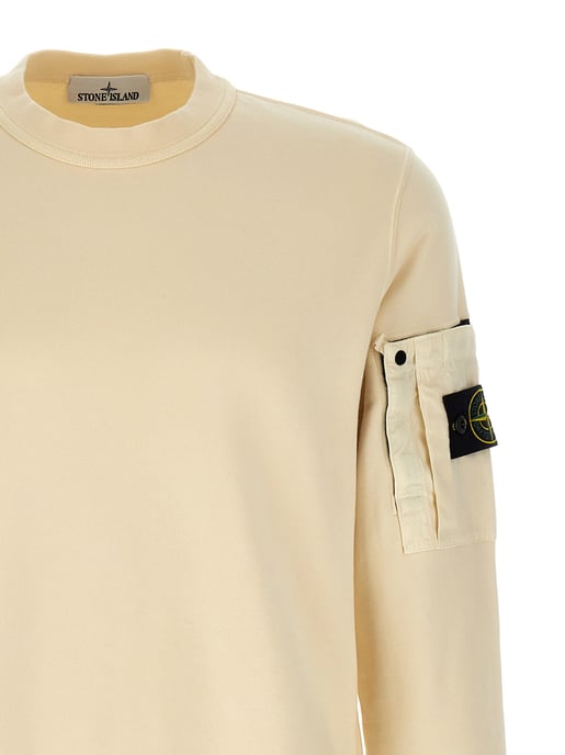 Sudadera de algodón beige de Stone Island - Image 3