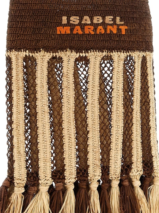 Bolso de Hombro de Rafias Marrón Isabel Marant - Image 3
