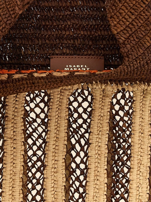 Bolso de Hombro de Rafias Marrón Isabel Marant - Image 4