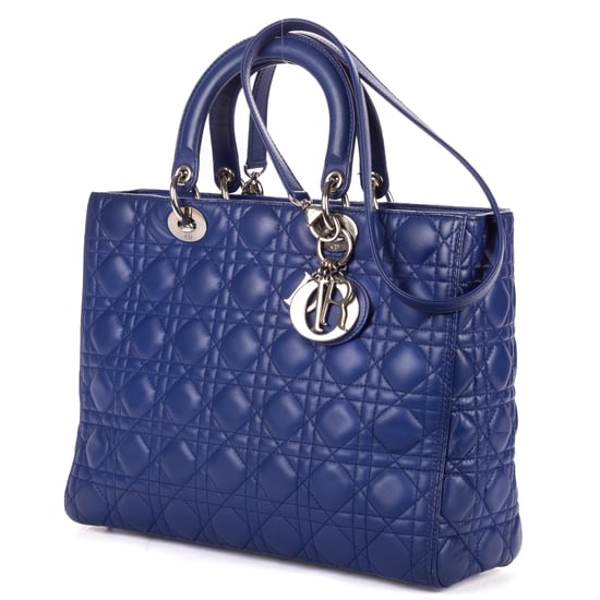 Dior Large Lady Dior Large en  Blue Cuero de ternero - Image 2