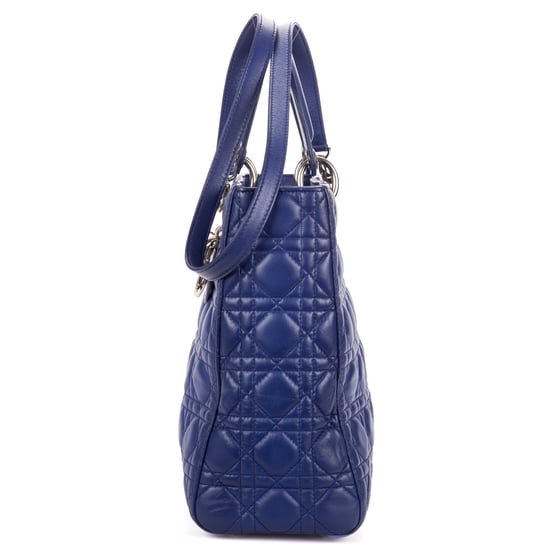 Dior Large Lady Dior Large en  Blue Cuero de ternero - Image 3