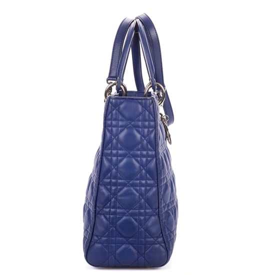 Dior Large Lady Dior Large en  Blue Cuero de ternero - Image 4