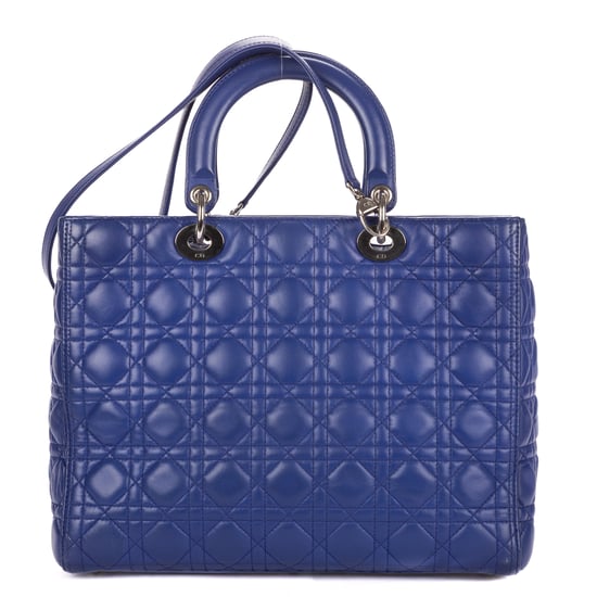 Dior Large Lady Dior Large en  Blue Cuero de ternero - Image 5