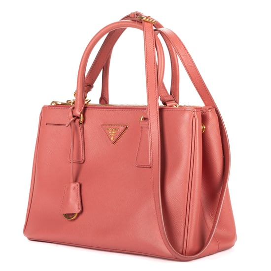 Prada Small Double Zip Galleria Tote Small en rosa Cuero de ternero - Image 2