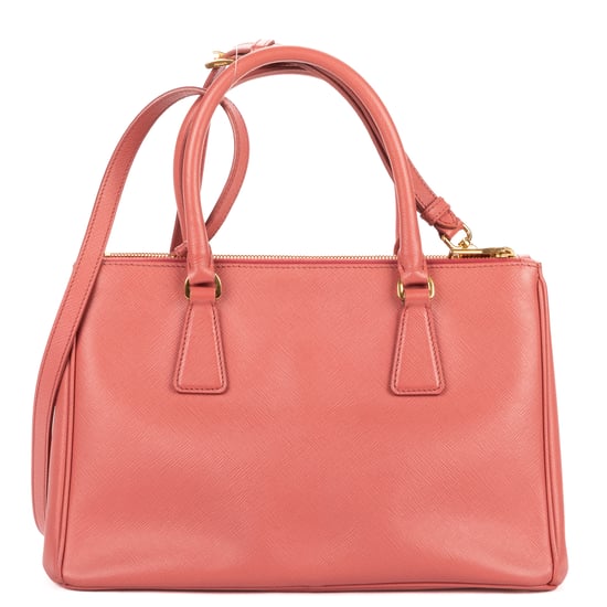 Prada Small Double Zip Galleria Tote Small en rosa Cuero de ternero - Image 5