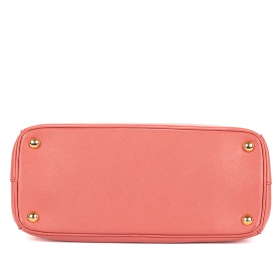 Prada Small Double Zip Galleria Tote Small en rosa Cuero de ternero - Image 6