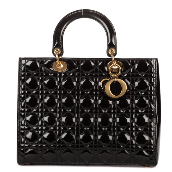 Dior Large Lady Dior Large en negro Cuero de ternero - Image 1