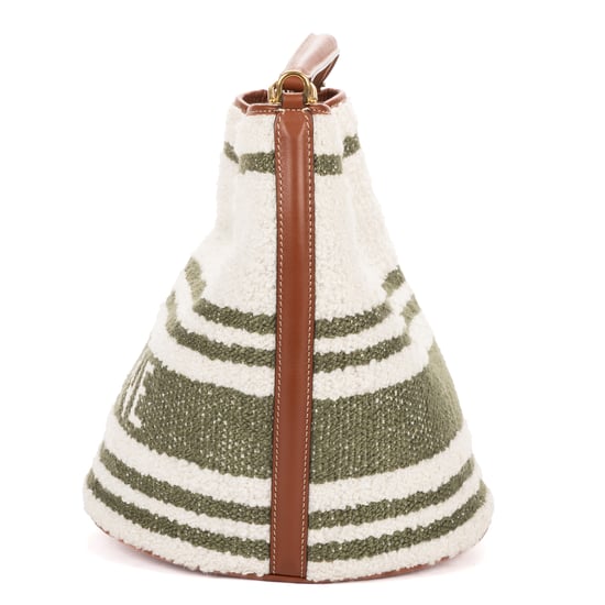 Celine Bucket 16 en verde Lienzo - Image 3