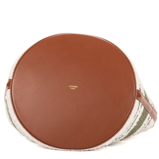 Celine Bucket 16 en verde Lienzo - Image 6